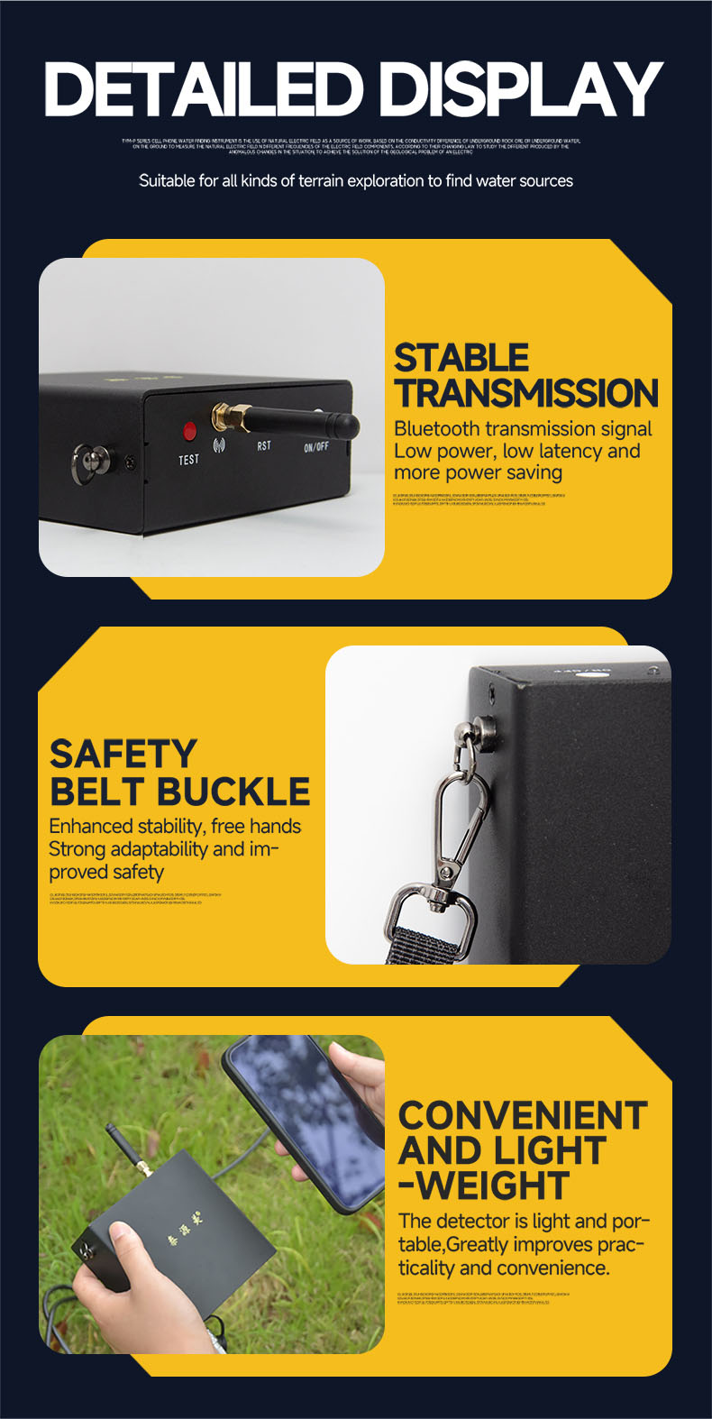 TYM-P Series Mobile Water Detector